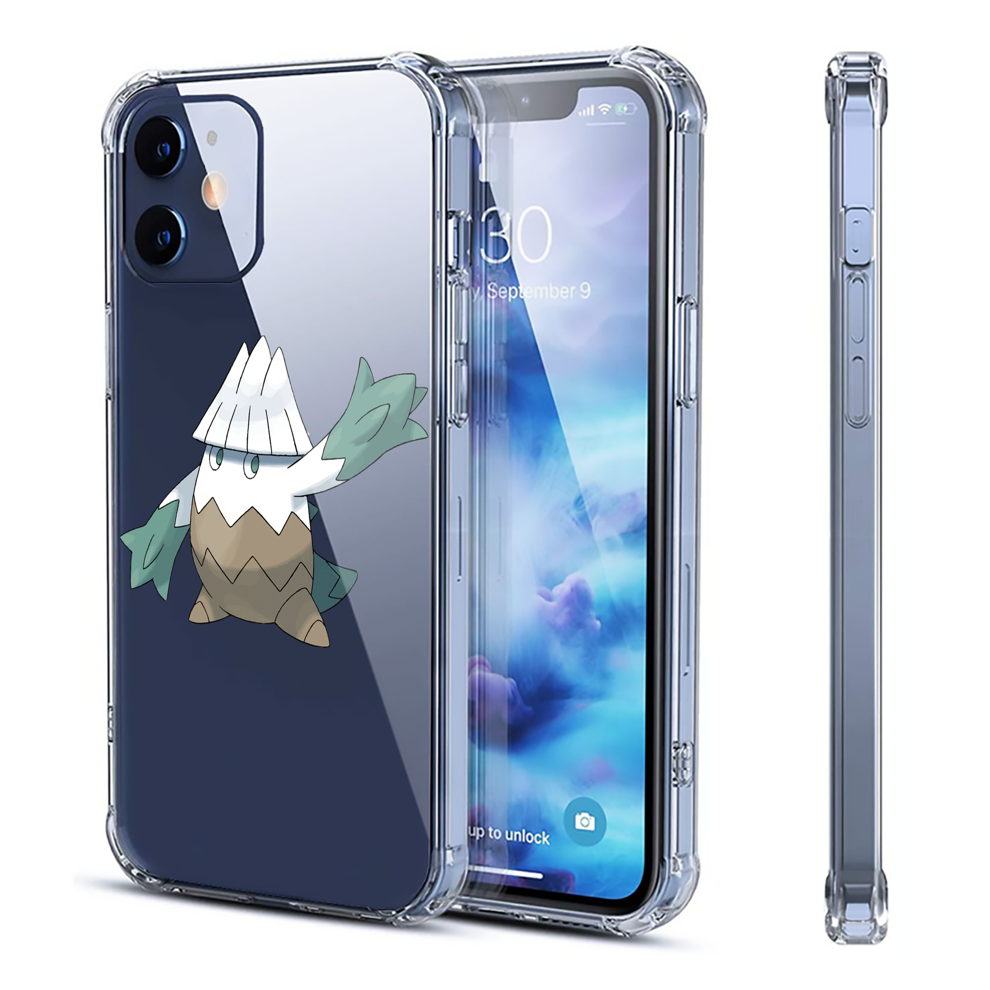 （画像用） ポケットモンスター Pokémon 【iPhone 12シリーズ対応】透明スマホケース（クリアソフトケース）